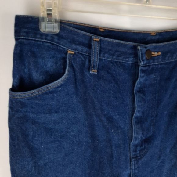 Rustler Vintage Jeans 87621 W38 L30 USA made bootcut cotton 4 pocket zip button - Picture 9 of 14